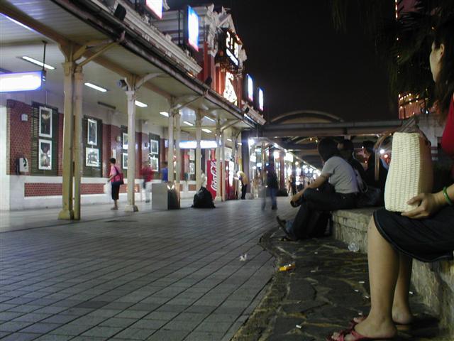 Waiting for the train at Taichung Station